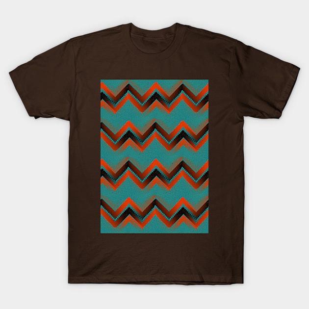 Retro Zigzag T-Shirt by JoolyA